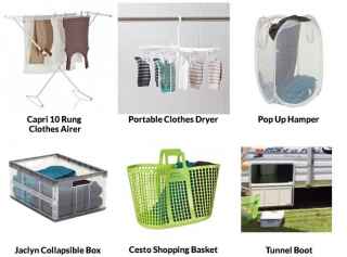 Tunnel Boot, Shopping Basket, Pop Up Hamper, Portable Clothes Dryer, 