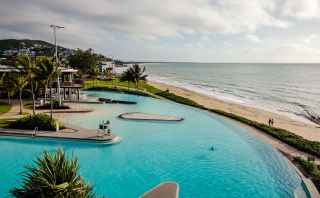 Yeppoon beach and pool