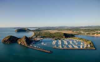 Aerial shot of Yeppoon Marina